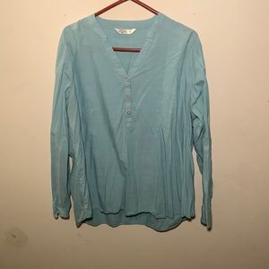Lovely light aqua blue/green Lee Riders blouse XXL